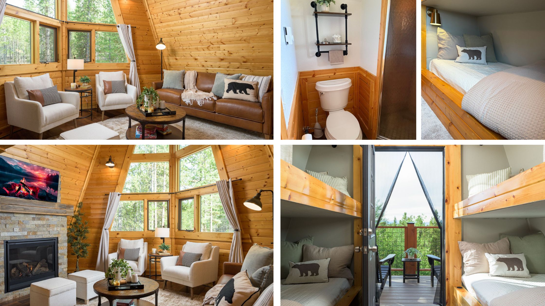 remote staging, vacation rental design, mountain cabin decor, turnkey staging service, Airbnb staging tips, rental property setup, interior design from a distance, staging services, guest experience decor, 5-star Airbnb tips
